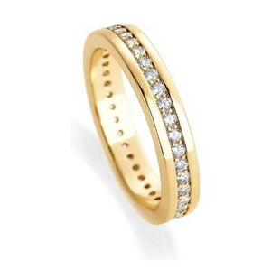 18K Gold Plated Stacking Cubic Zirconia Band Eternity Ring